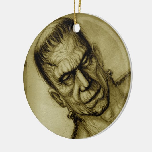 FRANKENSTEIN SEPIA ORNAMENT (Links)