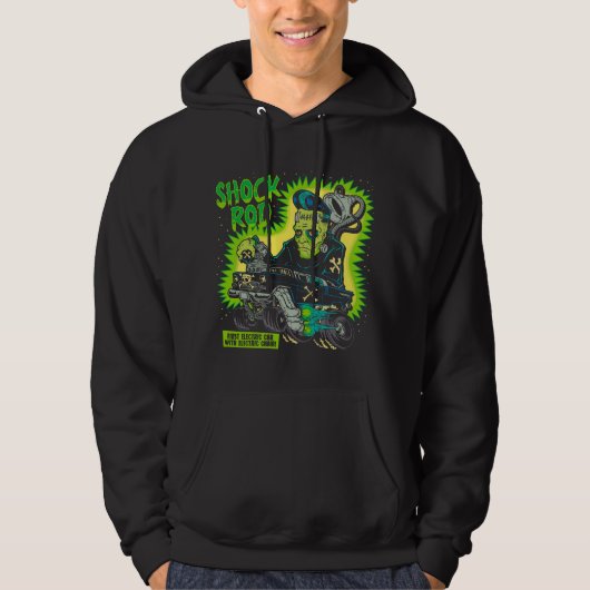 Frankenstein Shock Rod Gasser - Horror Psychobilly Hoodie (Voorkant)