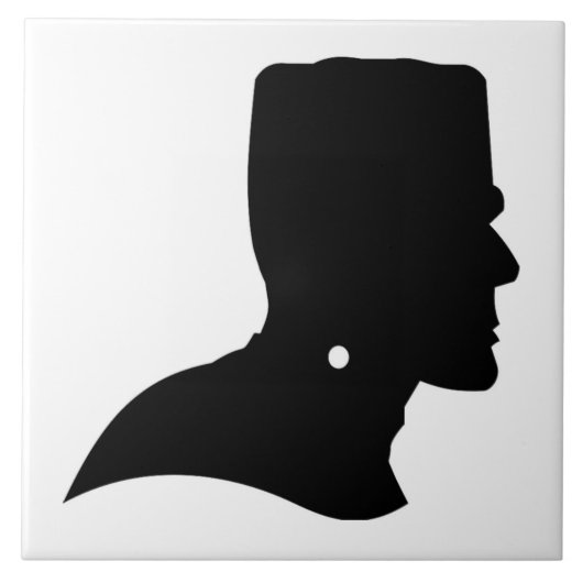 FRANKENSTEIN SILHOUETTE TEGELTJE (Voorkant)
