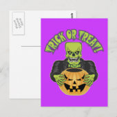 Frankenstein Skull Briefkaart (Voorkant / Achterkant)