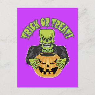 Frankenstein Skull Briefkaart