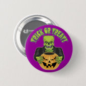 Frankenstein Skull Ronde Button 5,7 Cm (Voorkant /achterkant)