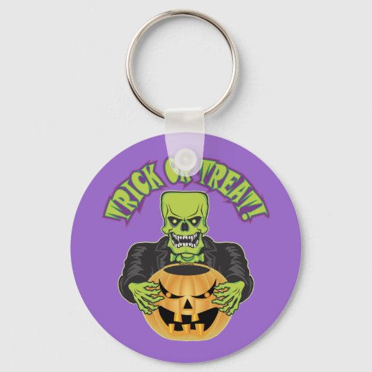 Frankenstein Skull Sleutelhanger (Voorkant)
