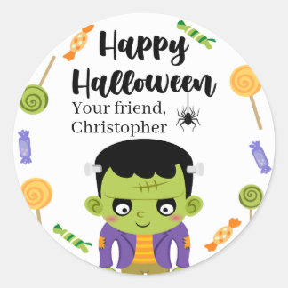 Frankenstein Snoep Halloween stickers