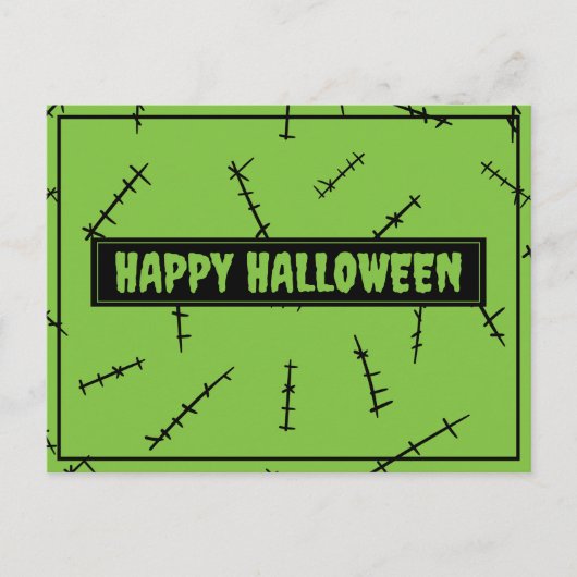 Frankenstein Stitches Briefkaart (Voorkant)