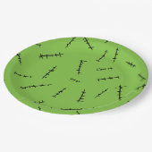 Frankenstein Stitches Papieren Bordje (Gekanteld)