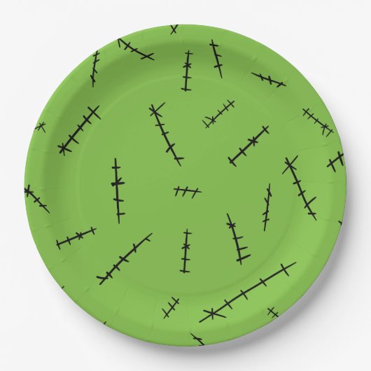 Frankenstein Stitches Papieren Bordje (Voorkant)