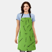 Frankenstein Stitches Schort (Gedragen)
