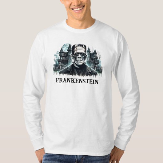 Frankenstein T-shirt met lange mouwen (Voorkant)