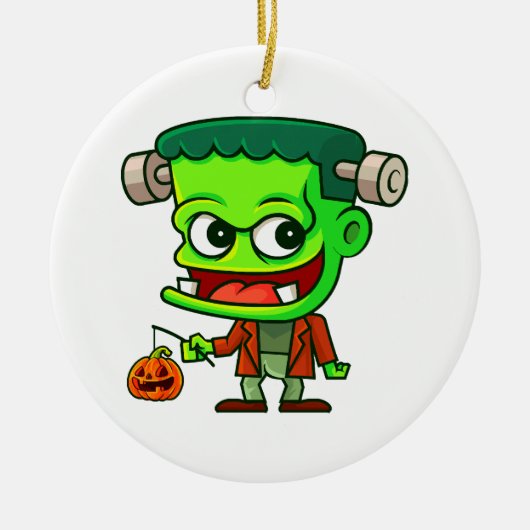 Frankenstein Toon Keramisch Ornament (Voorkant)