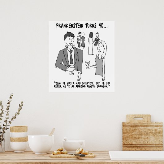 Frankenstein Turns 40 Poster (Keuken)