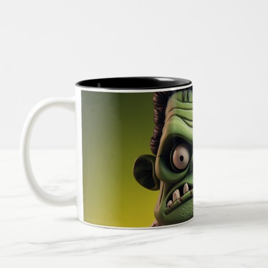 Frankenstein Two-Tone Coffee Mok (Links)