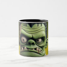 Frankenstein Two-Tone Coffee Mok