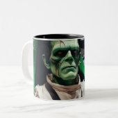 Frankenstein Two-Tone Coffee Mok (Voorkant links)