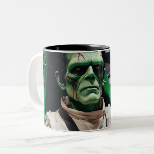Frankenstein Two-Tone Coffee Mok (Voorkant links)