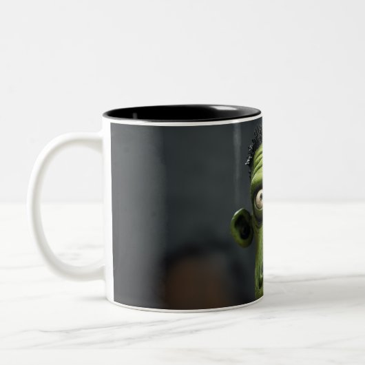 Frankenstein Two-Tone Coffee Mok (Links)