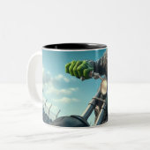 Frankenstein Two-Tone Coffee Mok (Voorkant links)