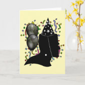 Frankenstein Verjaardag Kaart (Gele Bloem)