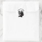 Frankenstein Verjaardag Ronde Sticker (Tas)
