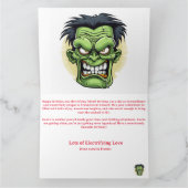 Frankenstein Verjaardagskaart Kaart (Binnen)