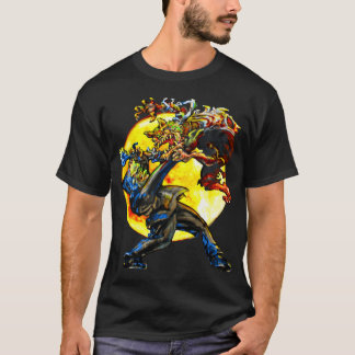 Frankenstein versus de Wolfman T-shirt