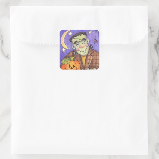 Frankenstein Vierkante Sticker (Tas)