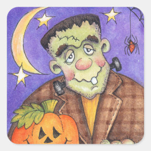 Frankenstein Vierkante Sticker