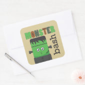 Frankenstein Vierkante Sticker (Envelop)