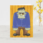 Frankenstein Wenskaart Kaart (Gele Bloem)