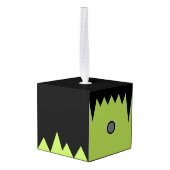 Frankenstein Wooden Cube Halloween Ornament (Achter hoekig)