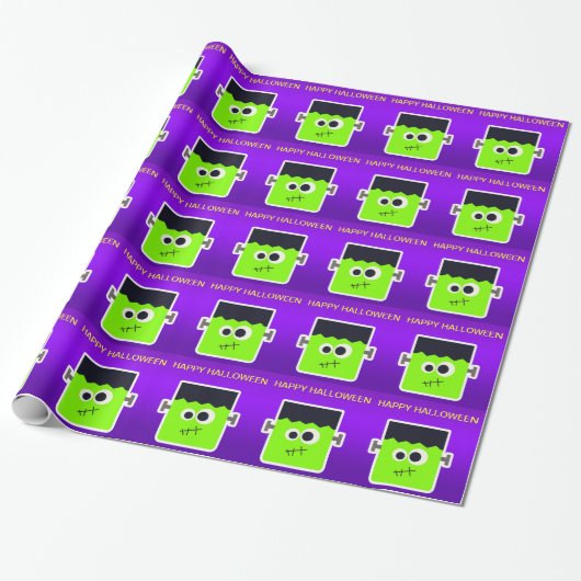 Frankenstein Wrapping Paper Cadeaupapier (Uitgerold)