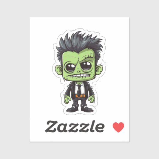 Frankenstein Zombie Sticker (Vel)