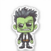 Frankenstein Zombie Sticker (Voorkant)