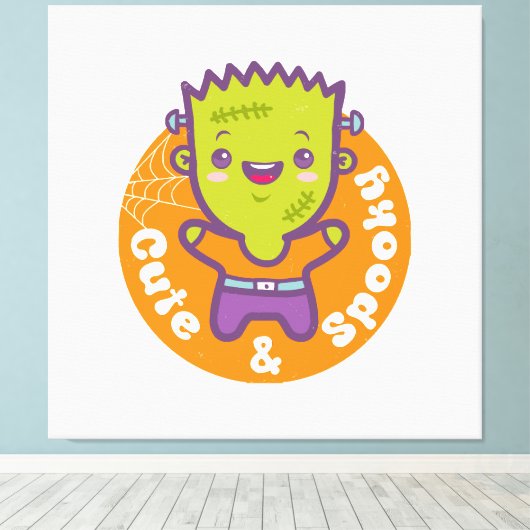 Frankensteinmonster Canvas Afdruk (Insitu (Houten vloer))
