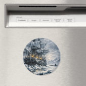 Frankensteins Arctische Jacht van BurnsInHell Magneet (Insitu (Vaatwasser))