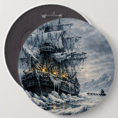 Frankensteins Arctische Jacht van BurnsInHell Ronde Button 6,0 Cm (Voorkant /achterkant)