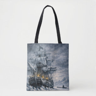 Frankensteins Arctische Jacht van BurnsInHell Tote Bag