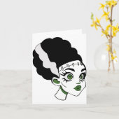 Frankenstein's Bride Monster Halloween Kostuum 1 Kaart (Gele Bloem)