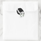 Frankenstein's Bride Monster Halloween Kostuum 1 Ronde Sticker (Tas)