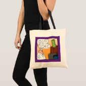 Frankensteins Doctor Cartoon Tote Bag (Voorkant (product))