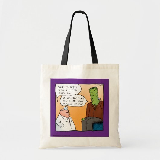 Frankensteins Doctor Cartoon Tote Bag (Voorkant)