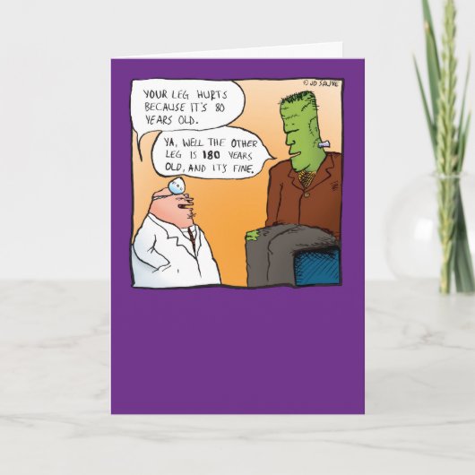 Frankensteins Doctor krijgt snel een kaartje Kaart (Voorkant)
