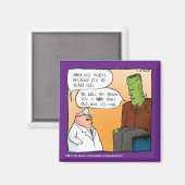 Frankensteins Dokter Cartoon Magneet (Voorkant / Achterkant)