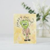 Frankenstein's Halloween Briefkaart (Staand voorkant)