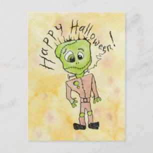 Frankenstein's Halloween Briefkaart