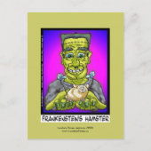 Frankenstein's hamster Funny Cartoon Briefkaart (Voorkant)