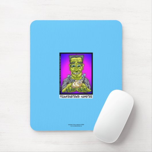 Frankenstein's Hamster Funny Cartoon Muismat (Met muis)
