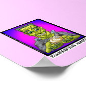 Frankensteins Hamster Grappige Canvasprint Poster (Hoek)