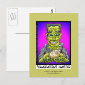 Frankensteins Hamster Grappige Cartoon Ansichtkaar Briefkaart (Voorkant / Achterkant)