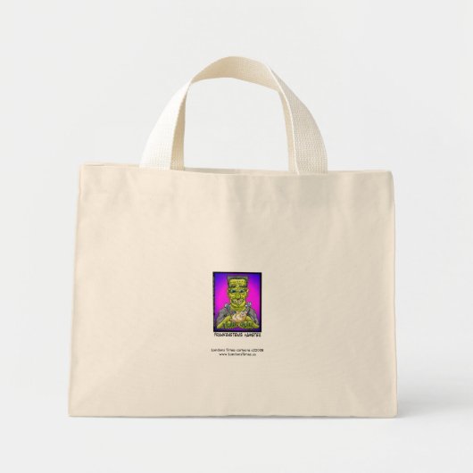 Frankensteins Hamster Grappige Cartoon Boodschappe Mini Tote Bag (Voorkant)